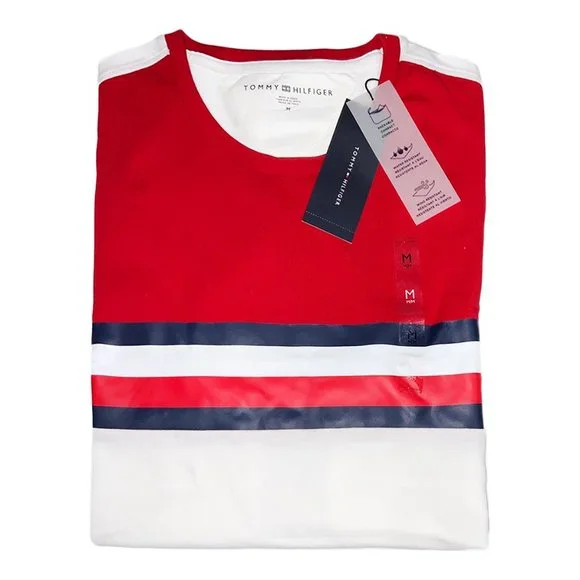 NWT TOMMY HILFIGER MSRP $44.99 MEN'S RED JERSEY SHORT SLEEVE T-SHIRT SIZE L - Picture 5 of 5
